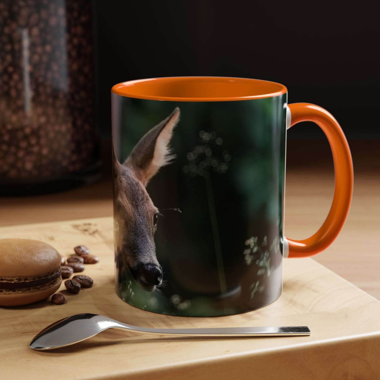 Nature-Inspired Deer Ceramic Mug with Elegant Deer Design - 11oz
