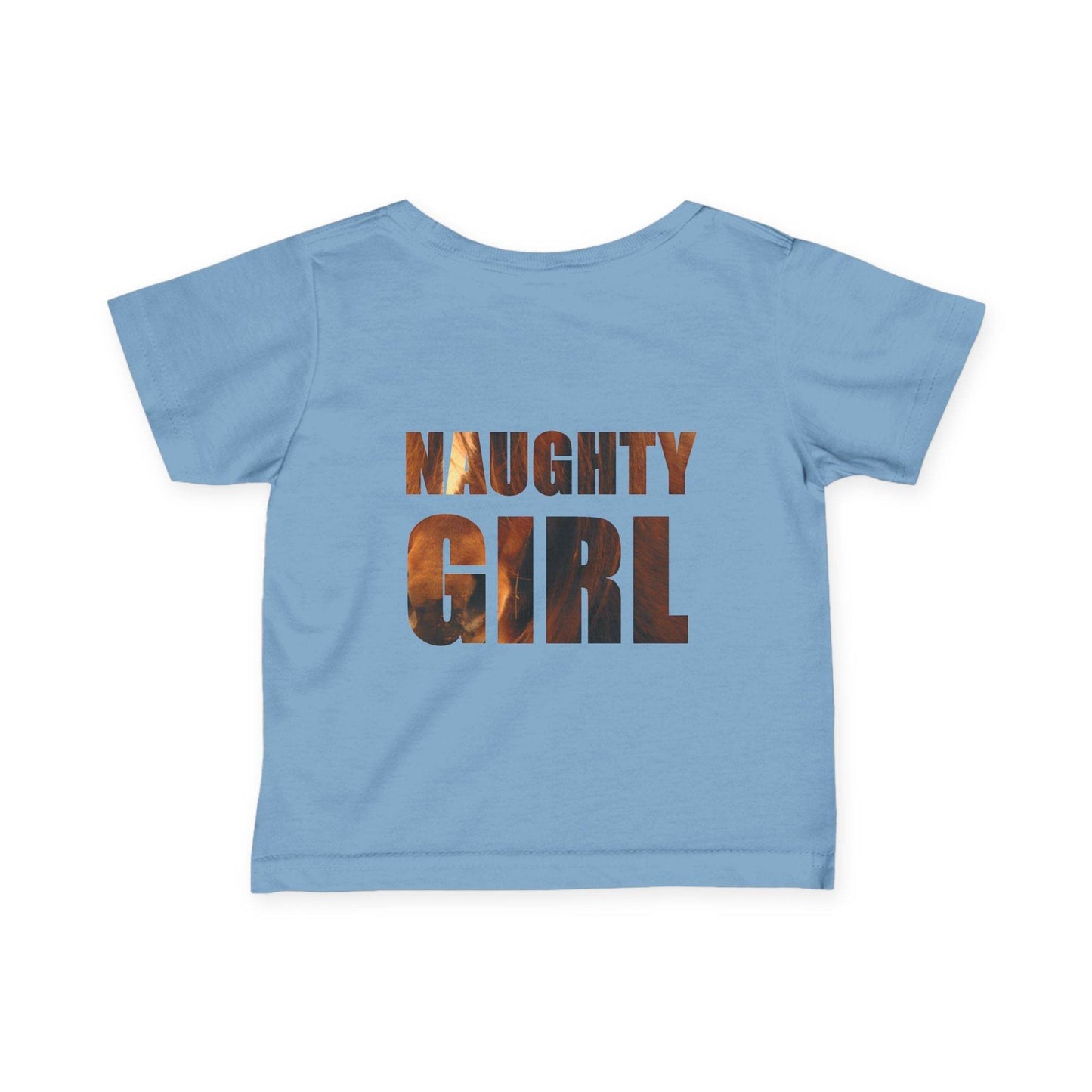 Infant Tee, Horse Photo, Cute Girl, Naughty Girl, Baby Shirt, Animal Lover Gift - A Pretty Print