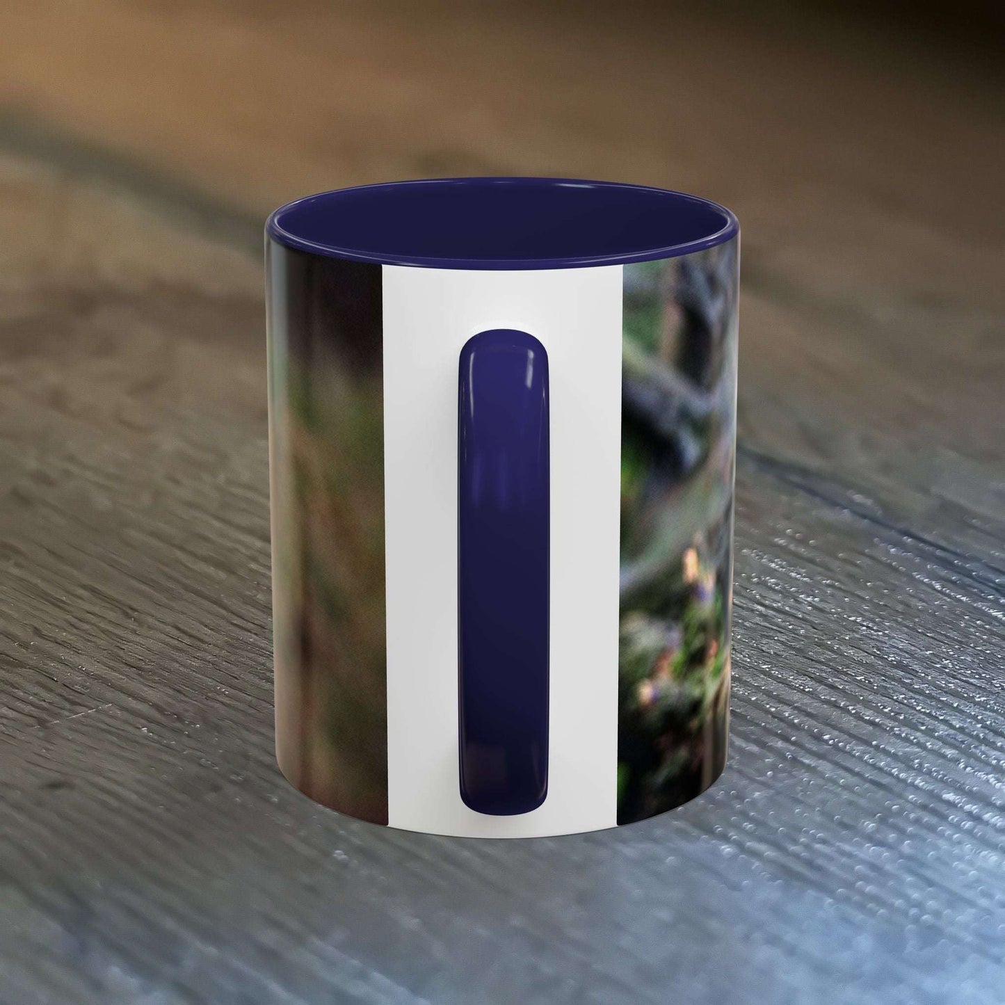 Adorable Squirrel Ceramic Mug with vibrant nature-inspired design, 11oz, perfect for nature lovers.