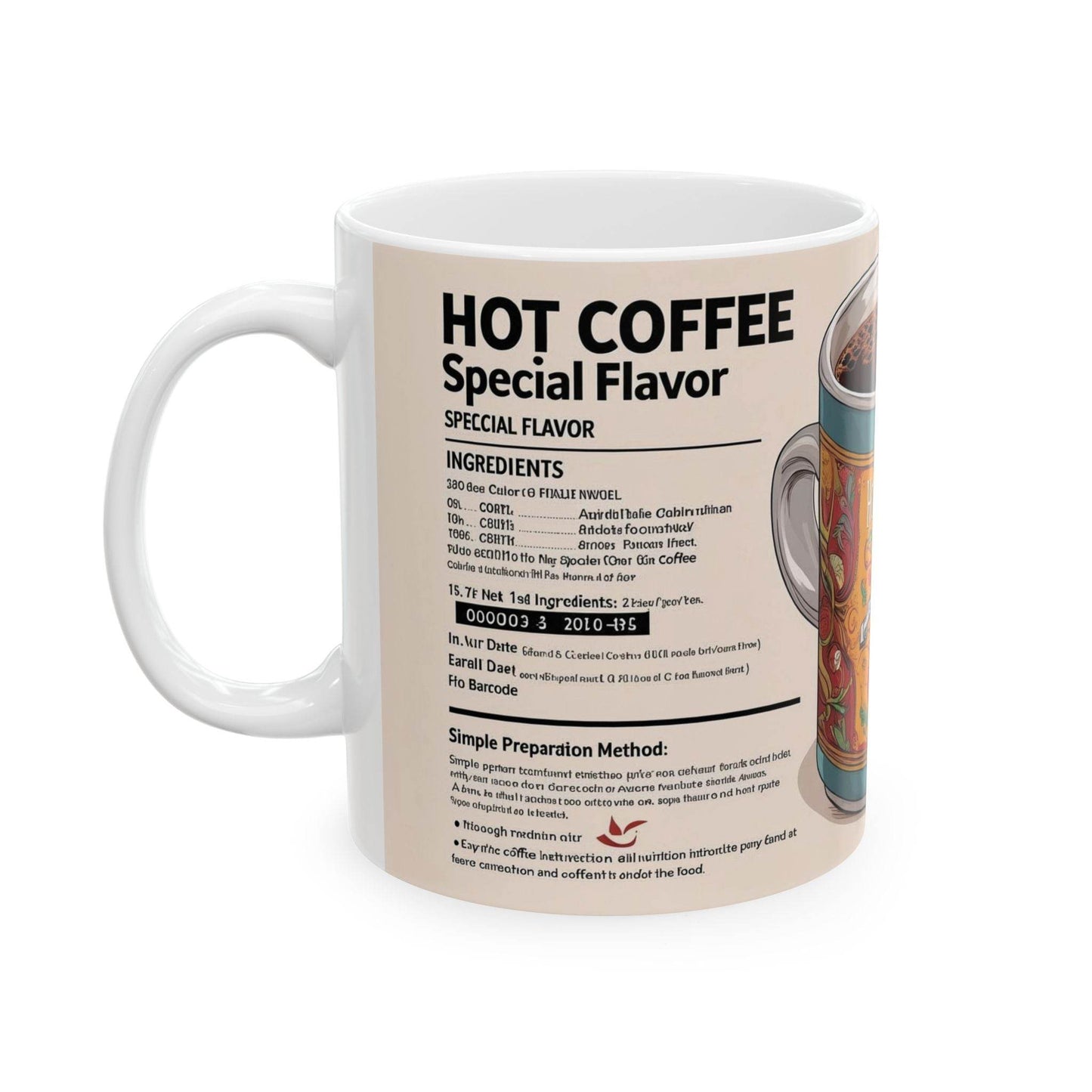 Coffee Cups - Hot Coffee Special Flavour - A Pretty Print