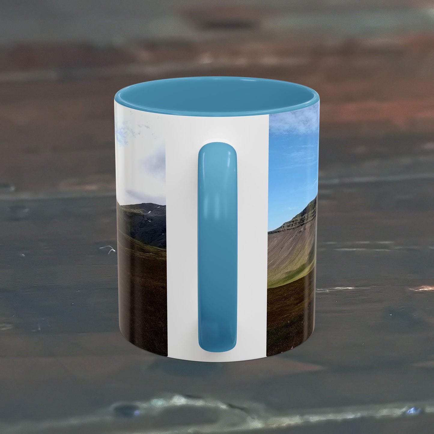Coffee Mug with Iceland Scenery - 11oz, Ceramic, Microwave-Safe, Dishwasher-Friendly.