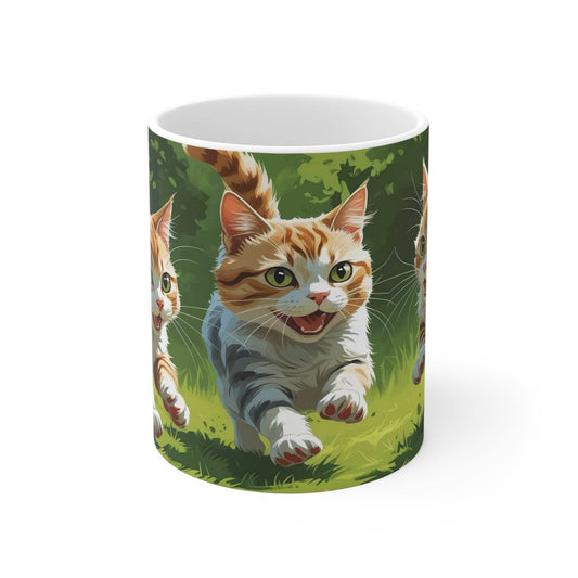 Running Cats Mug - A Pretty Print