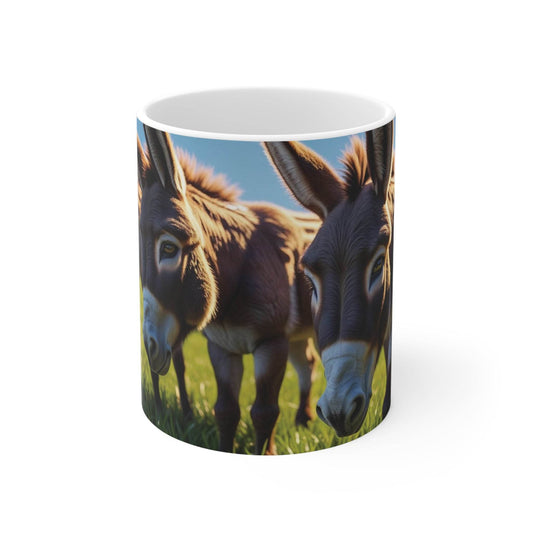 Mug with cute donkeys - Coffee Cup - A Pretty Print