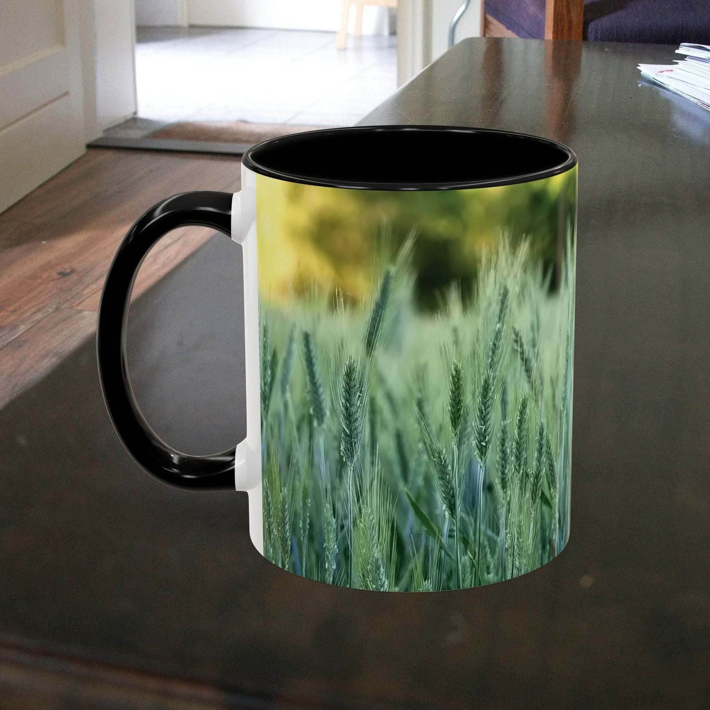 Mug - Wheat Field Design Coffee Mug - A Pretty Print