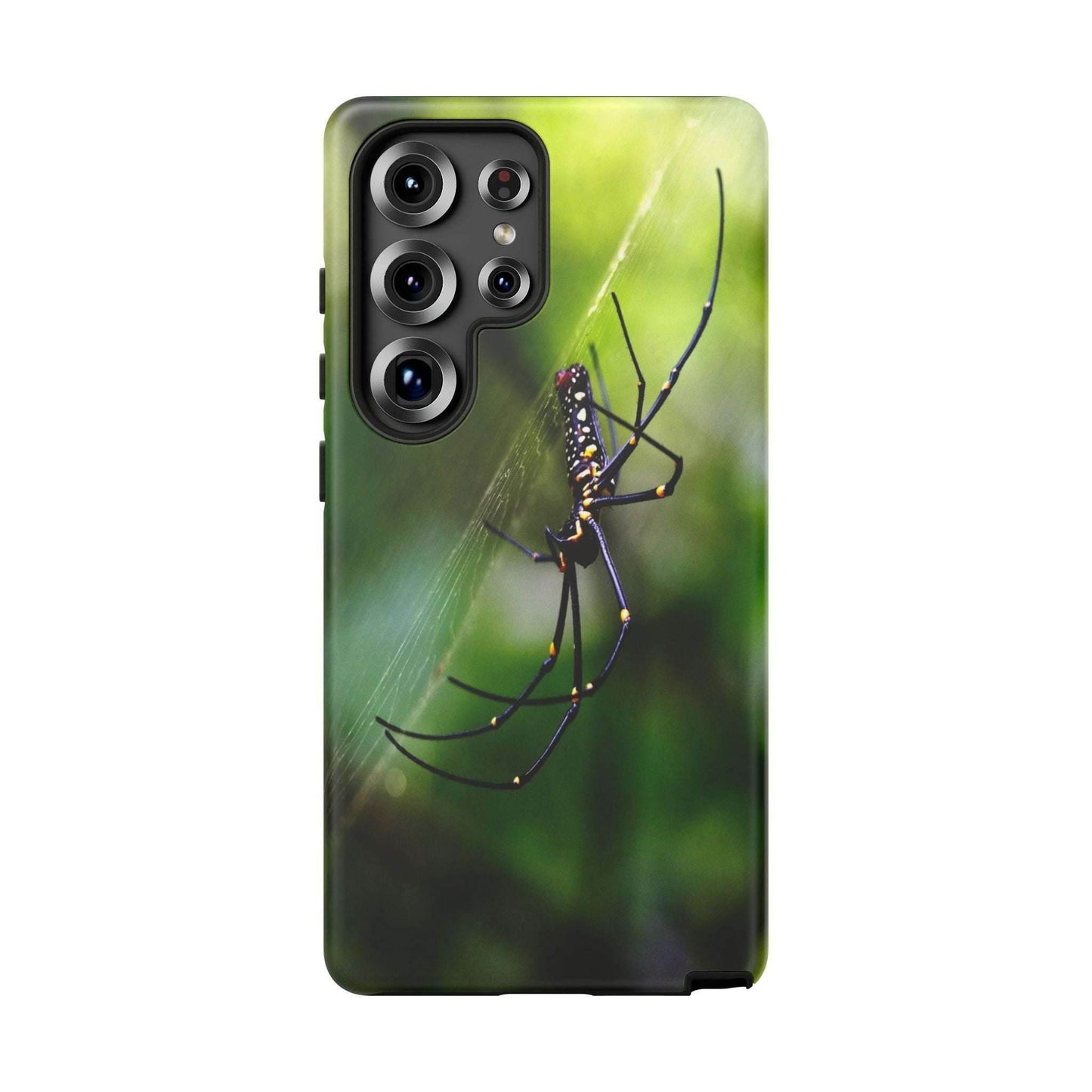Creepy Spider Photoprint Tough Case for Phone, Durable Phone Protection, Nature Enthusiast Gift, Artistic Soul Accessory, Conversation - A Pretty Print