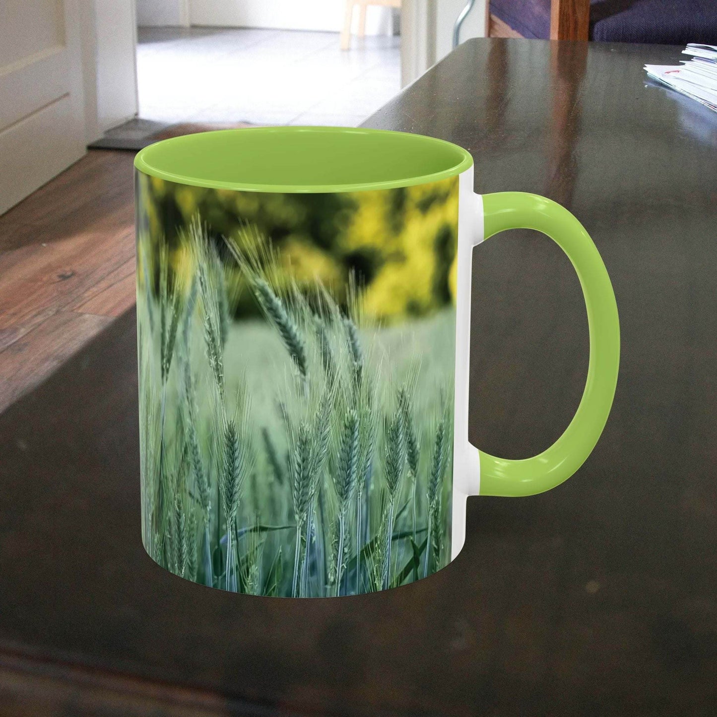 Mug - Wheat Field Design Coffee Mug - A Pretty Print
