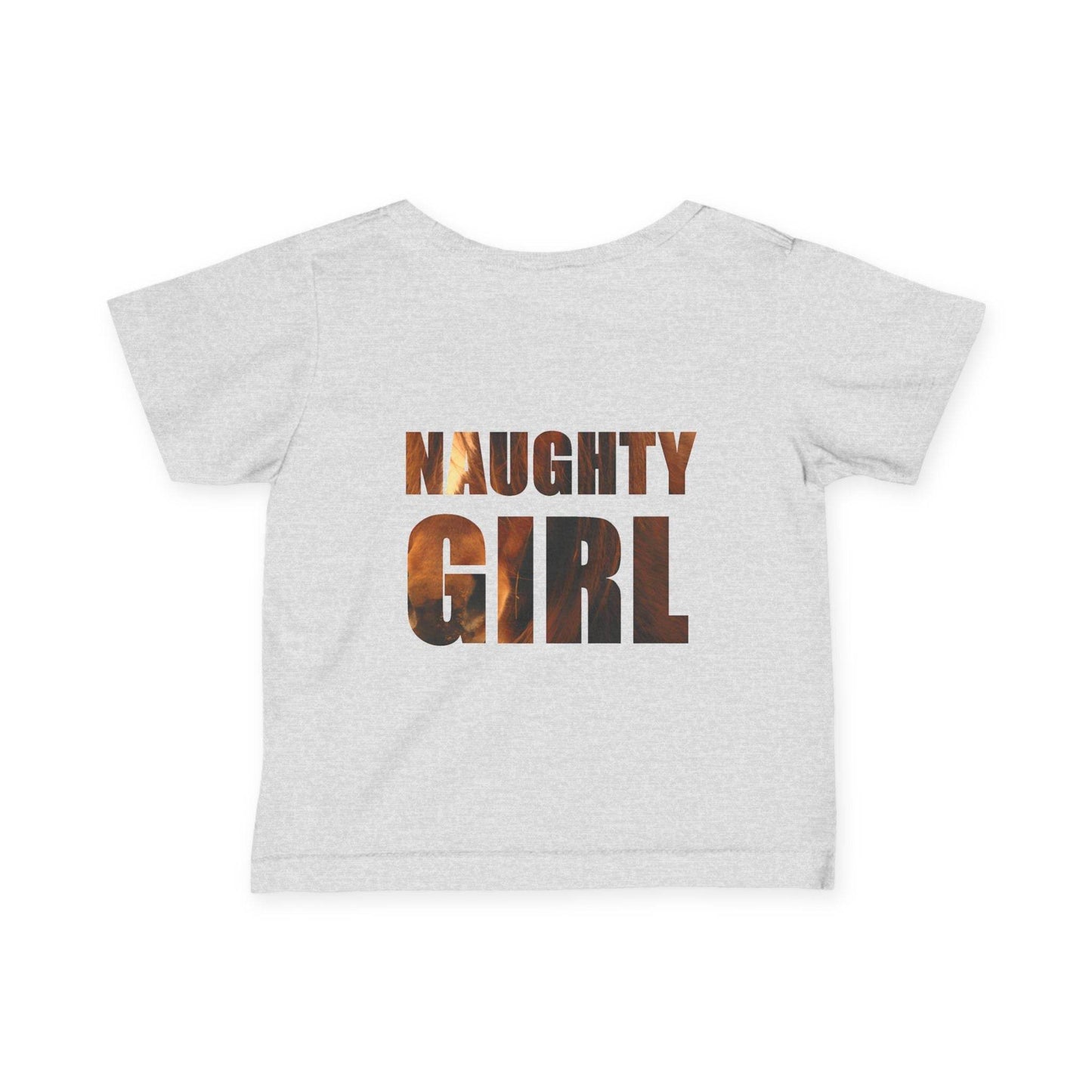 Infant Tee, Horse Photo, Cute Girl, Naughty Girl, Baby Shirt, Animal Lover Gift - A Pretty Print