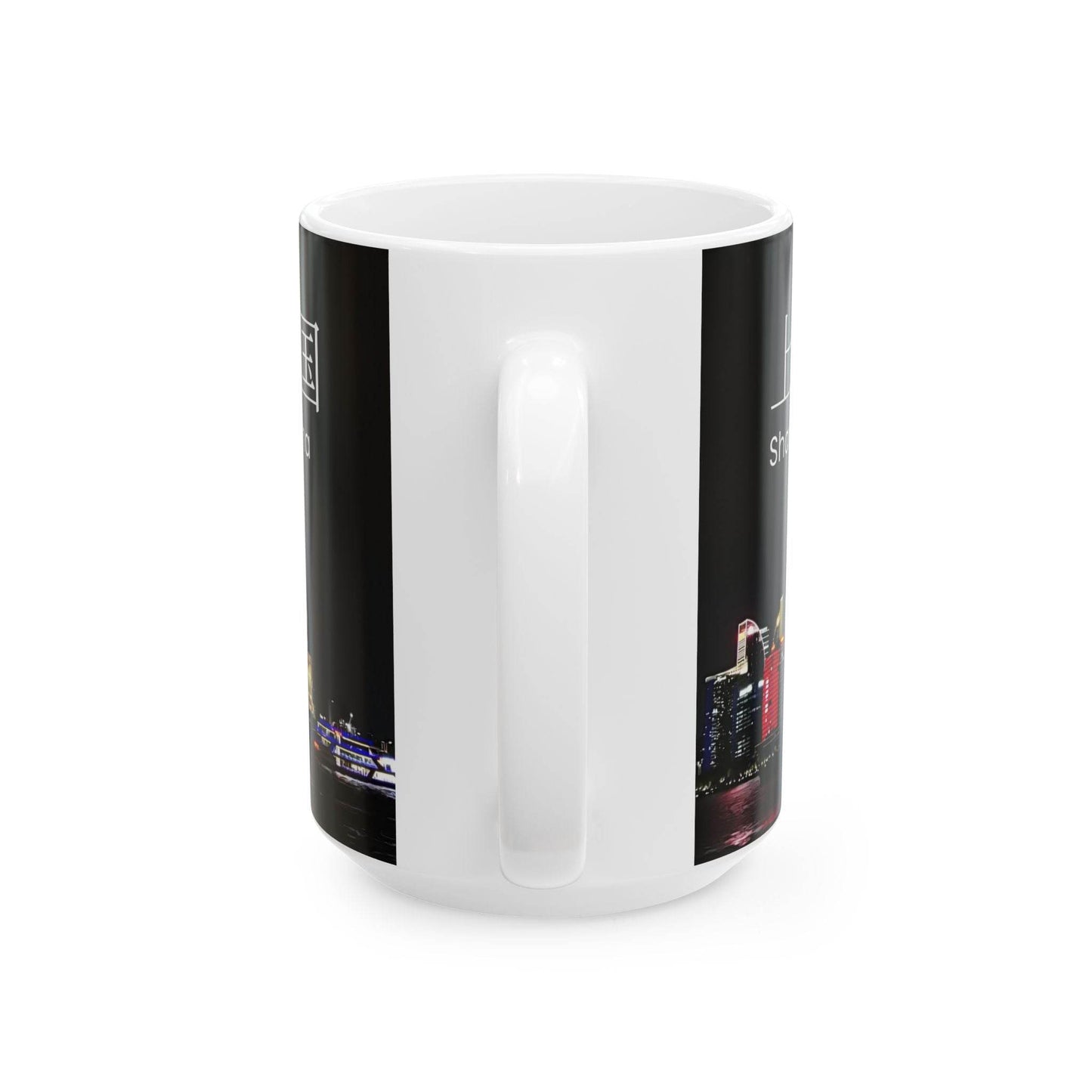 Mug, Shanghai Oriental Pearl Tower 15oz Ceramic Cup Gift, Coffee Tea - A Pretty Print