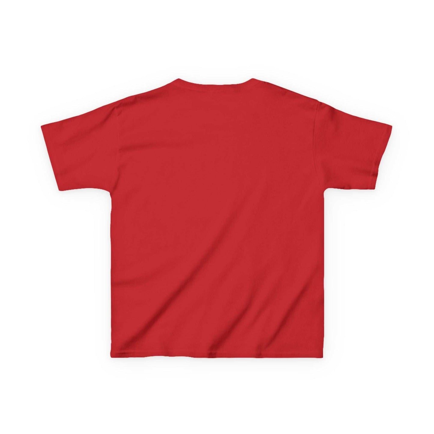 Red kids tee for horse-loving child, soft cotton, durable, everyday wear.