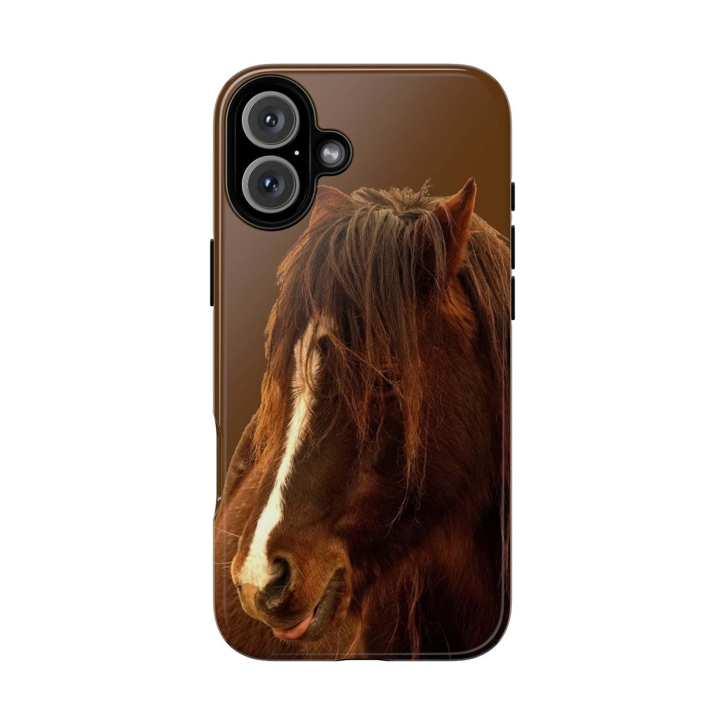Phone case for horse lovers with durable wrap design and shock absorption.