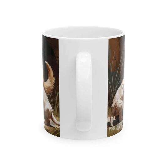 Mug, Dog with 5 cute puppies - A Pretty Print
