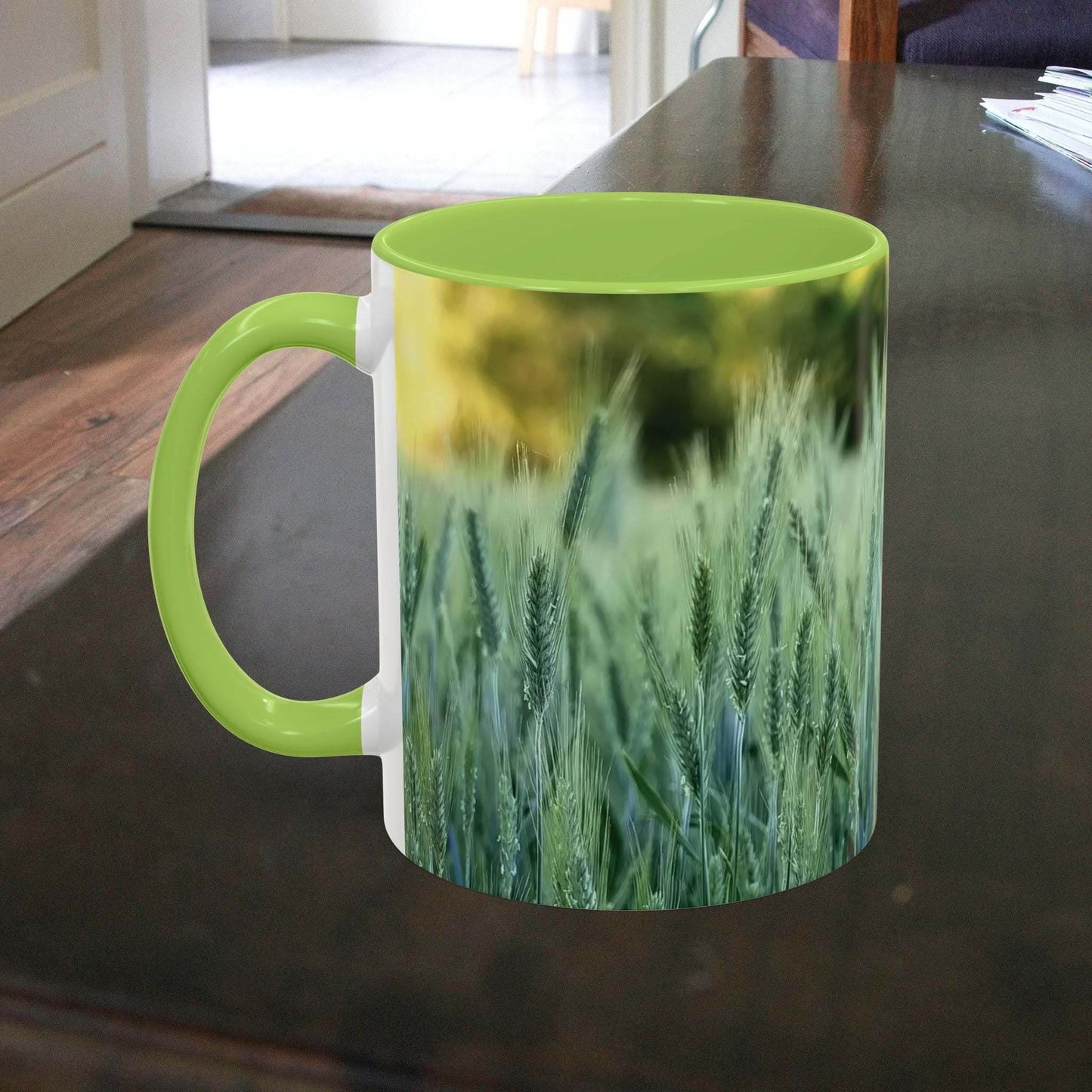 Mug - Wheat Field Design Coffee Mug - A Pretty Print