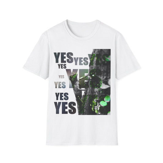 Diploderma Nature Print Unisex Tee, Yes and No Graphic Shirt, Men's Women's Summer Top, Gender Neutral T-shirt, Environmental Print Shirt, Earthy - A Pretty Print