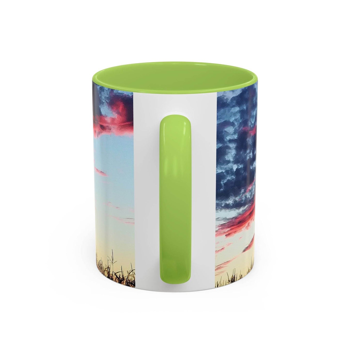 Kaffeetasse mit Sonnenuntergangs-Akzent – Künstlerisches Trinkgeschirr für Naturliebhaber, Home-Office-Dekor, Geschenke für Kaffeeliebhaber, Geburtstag, Entspannung