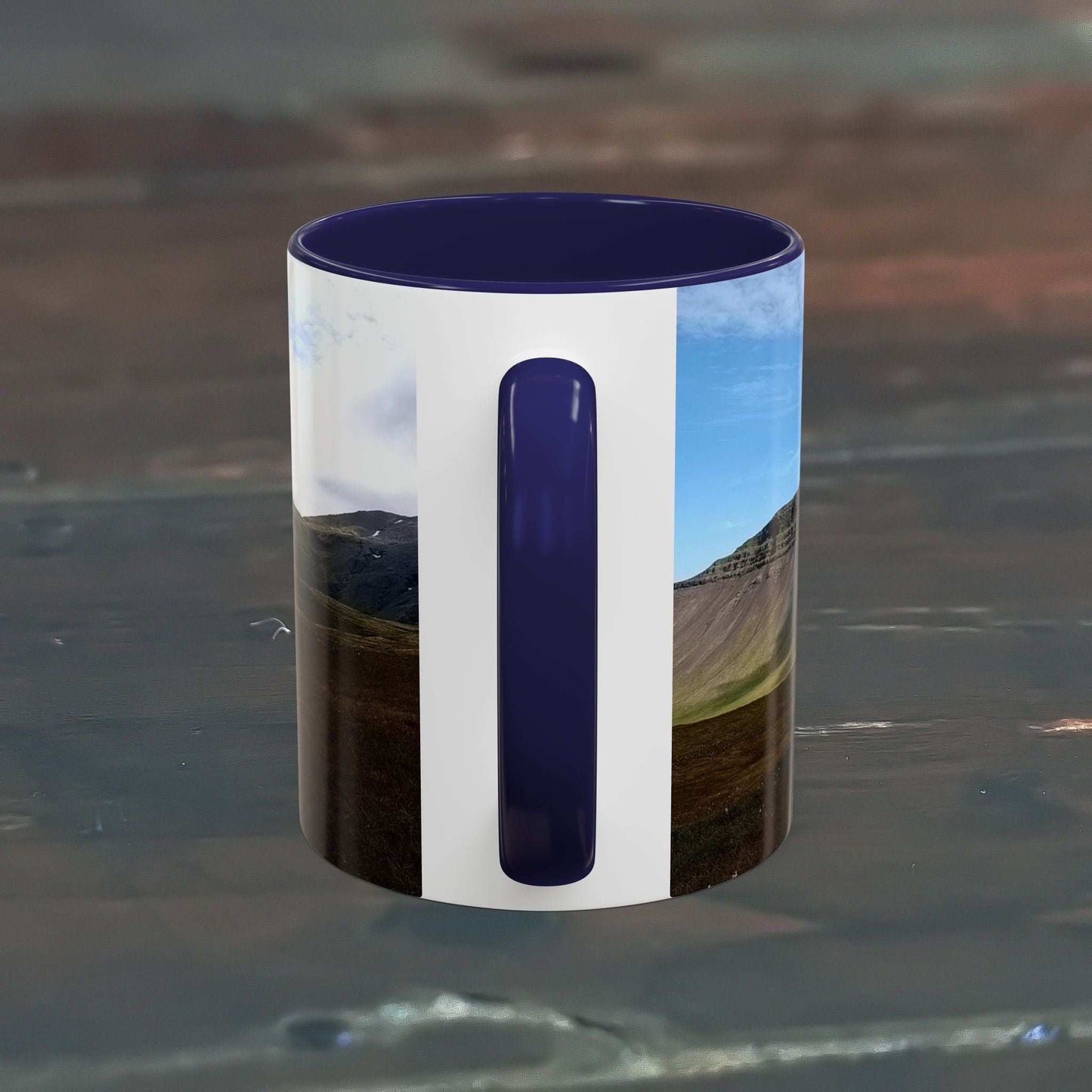11oz Coffee Mug with Iceland Scenery Design