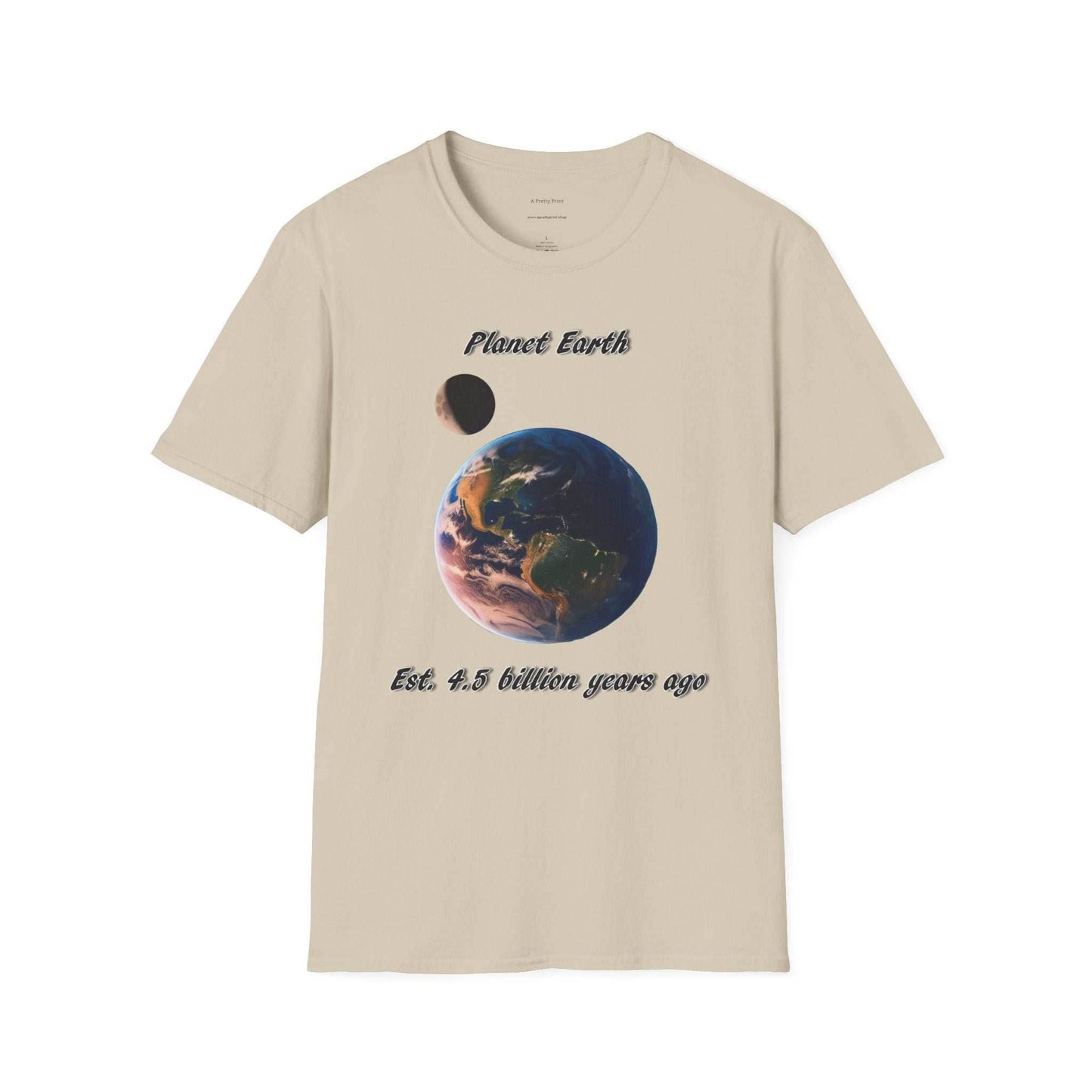 Eco-friendly Planet Earth Graphic T-Shirt for nature lovers, made from ring-spun cotton, featuring Earth Day design.