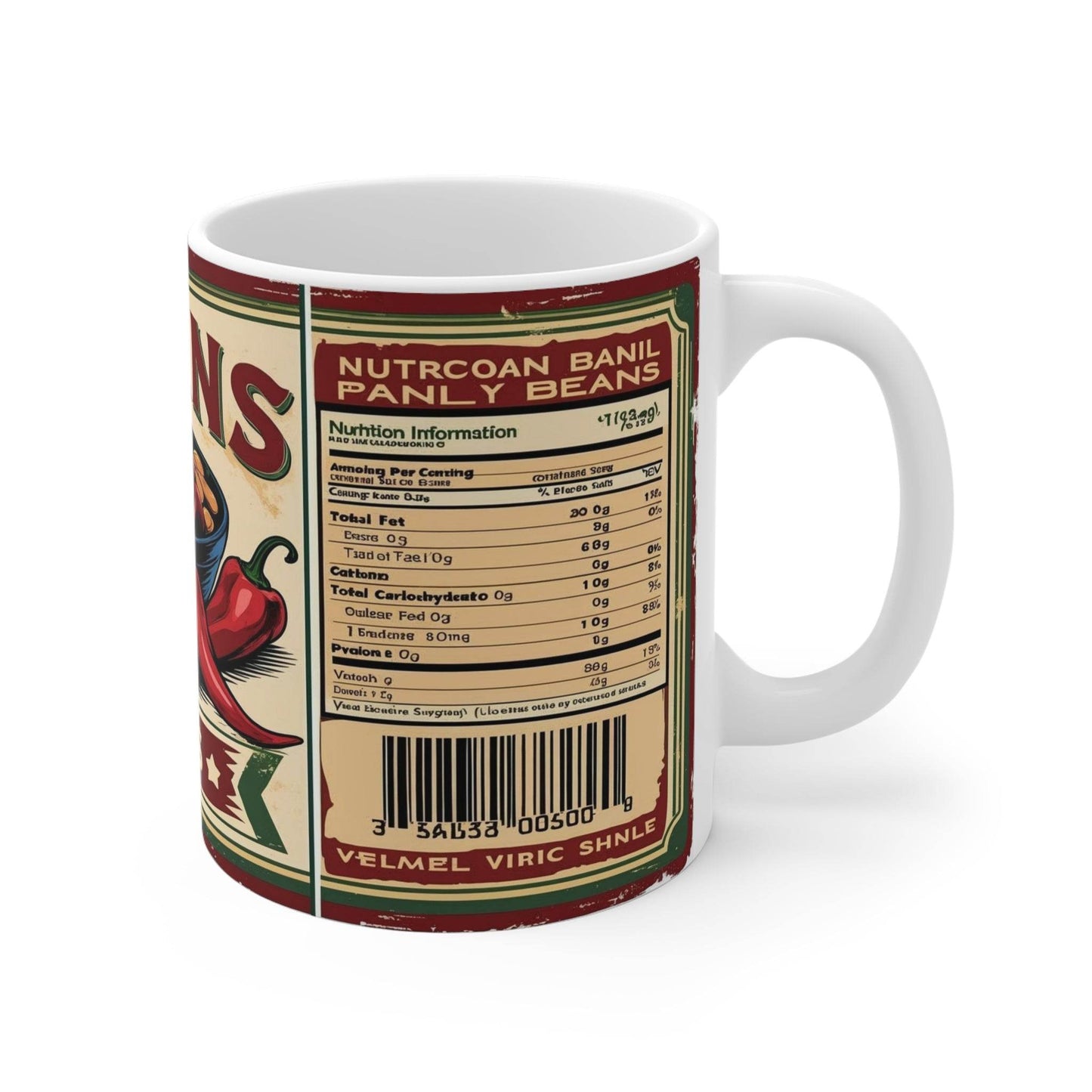 Mug Can of Chili Beans Ceramic Coffee Cup - A Pretty Print