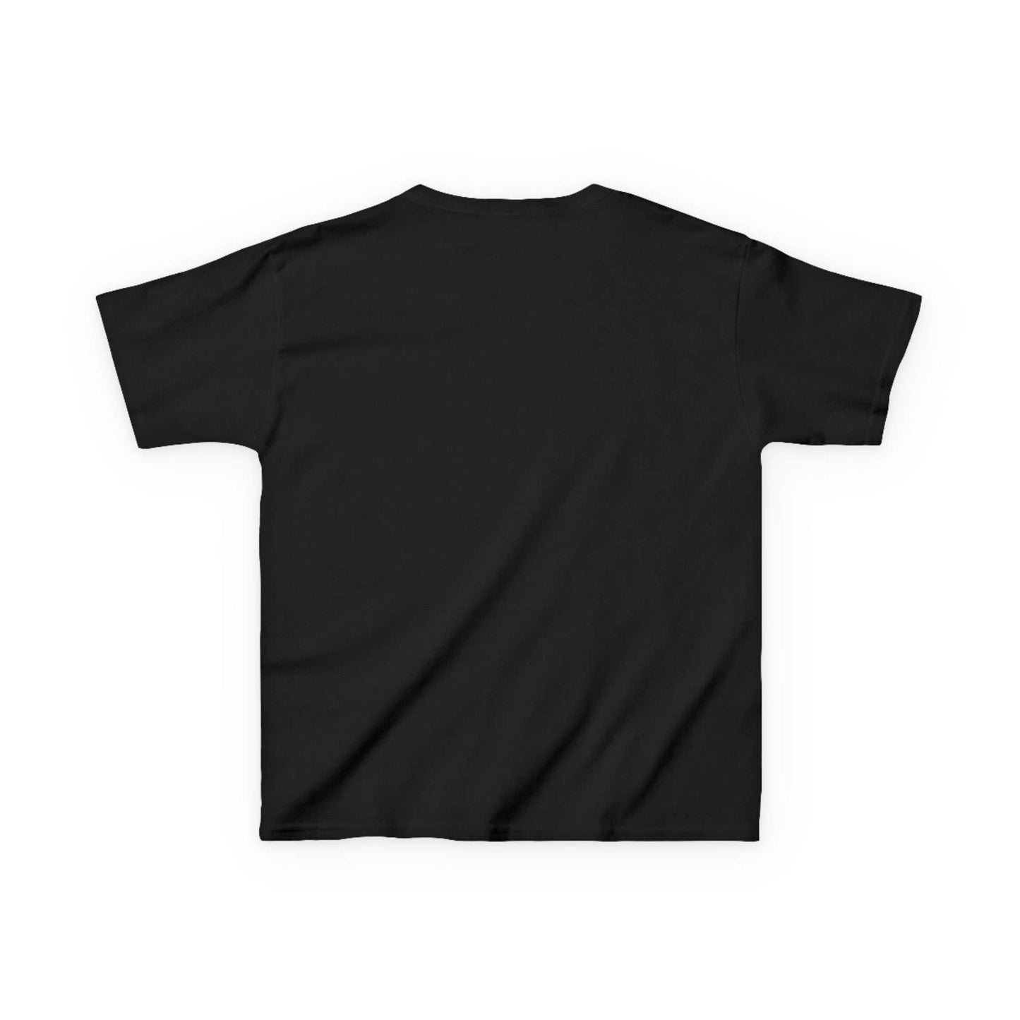 Kids Tee in black for children who love horses, showcasing comfort and durability.