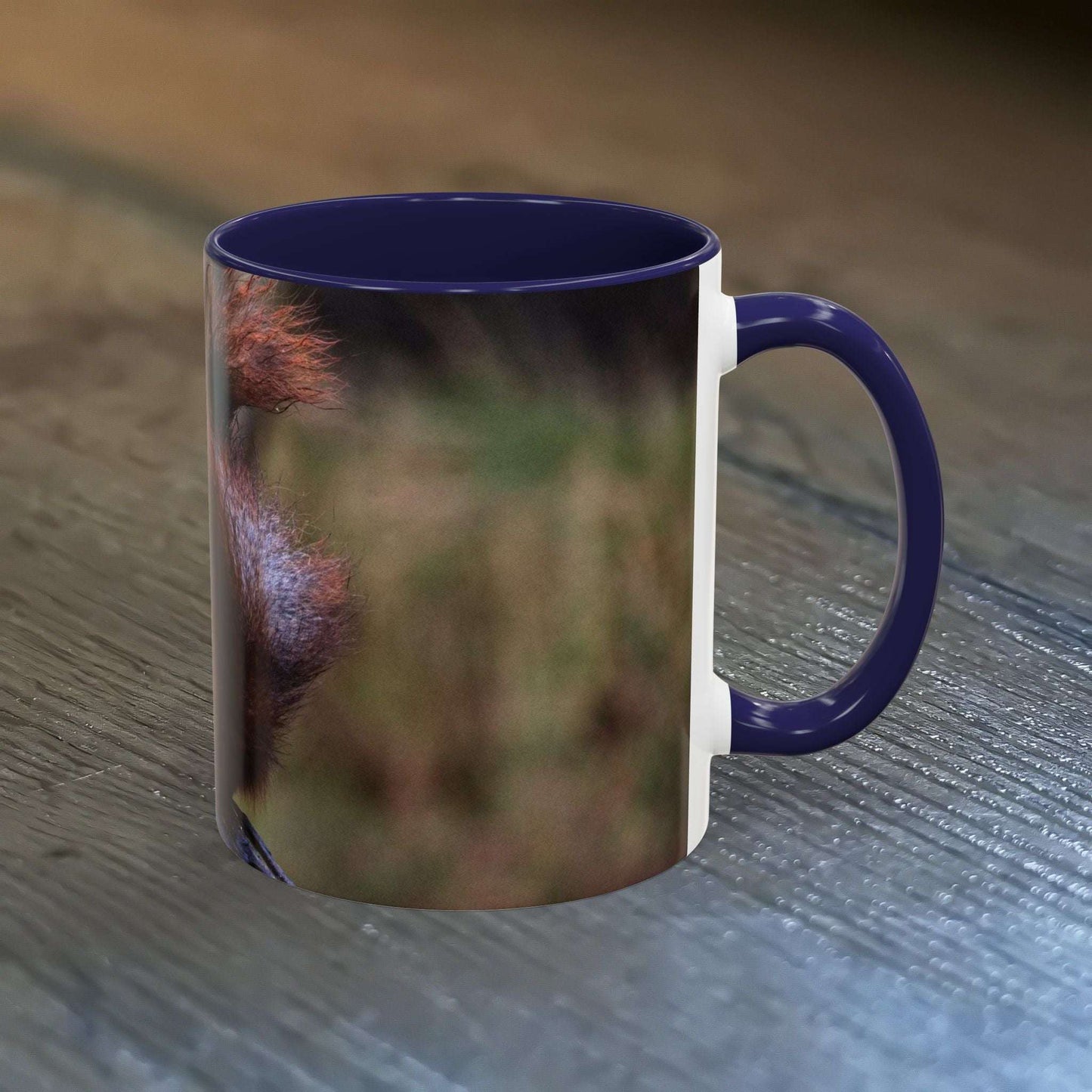 Adorable Squirrel Ceramic Mug with woodland charm, 11oz nature lover gift.