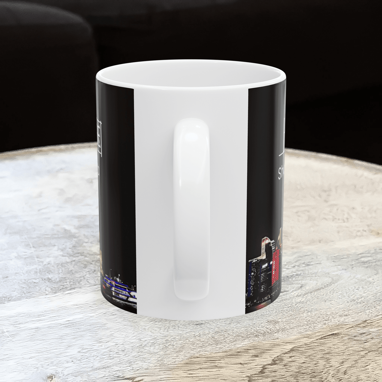 Mug, Shanghai Oriental Pearl Tower 325ml Ceramic Cup Gift, Coffee Tea - A Pretty Print