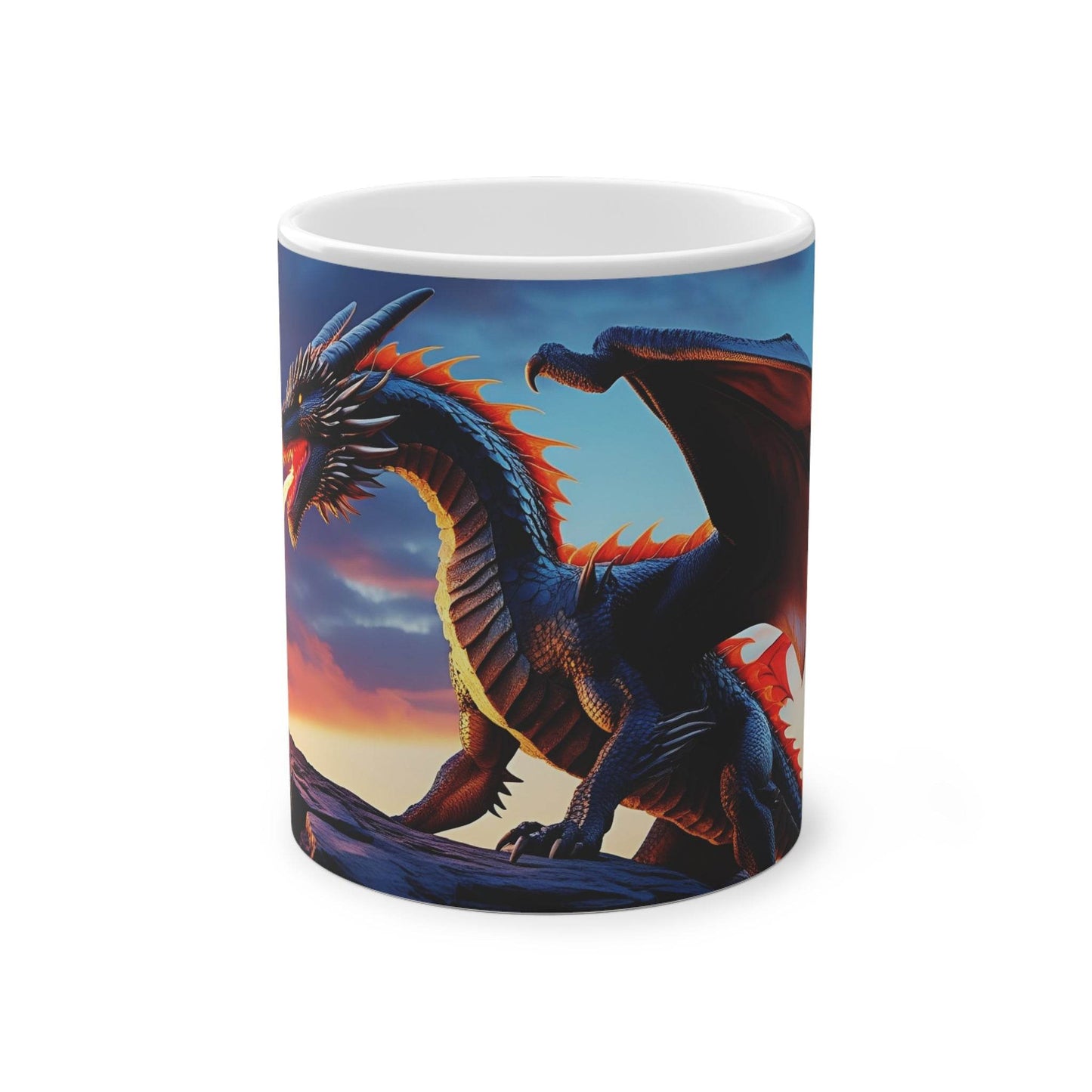 Fantasy Dragon Magic Mug - Enchanting Coffee Cup, Ideal for Gifts, Collectibles, and Home Decor - A Pretty Print