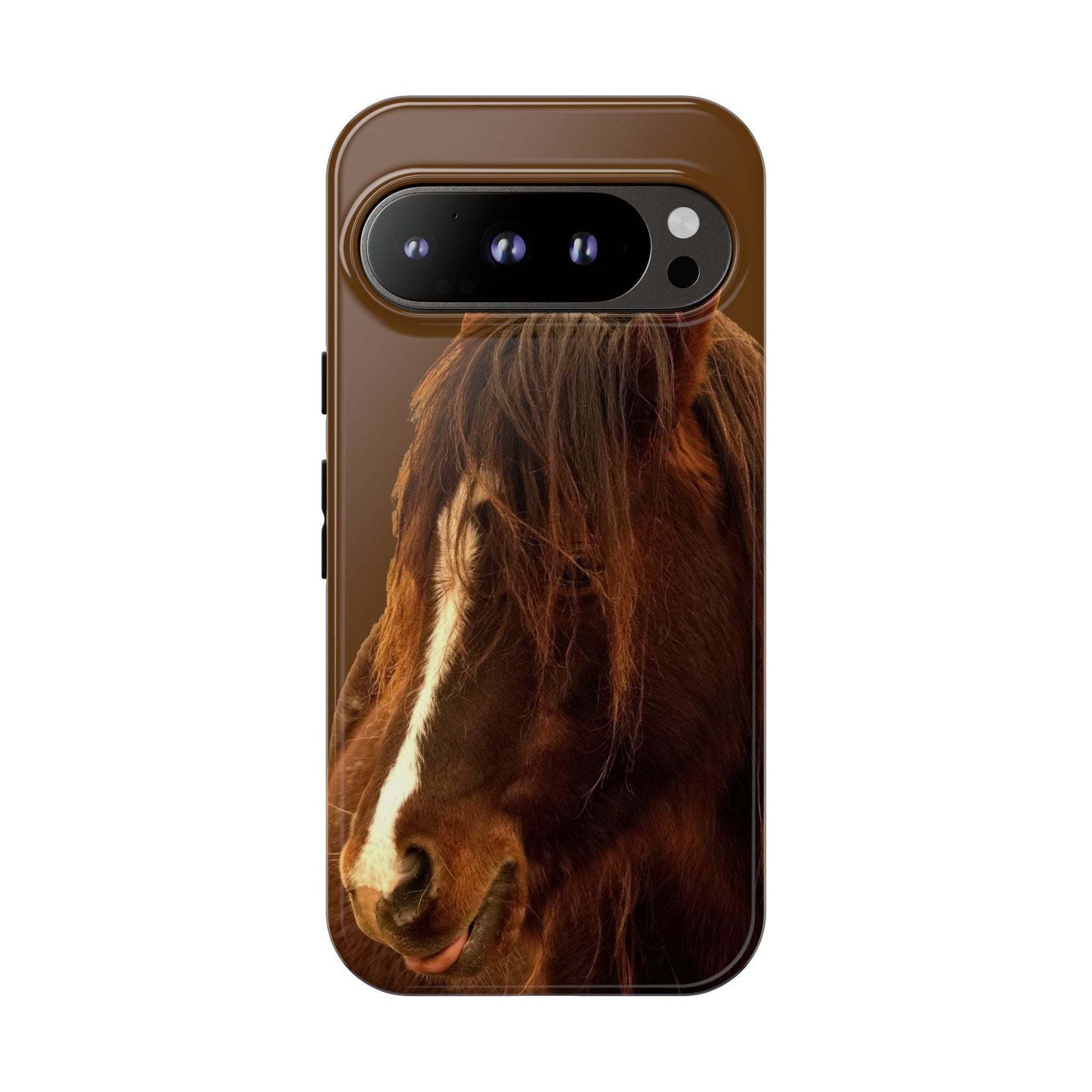 Phone case for horse lovers with a detailed horse design; durable, UV-protected, and shock-absorbing.