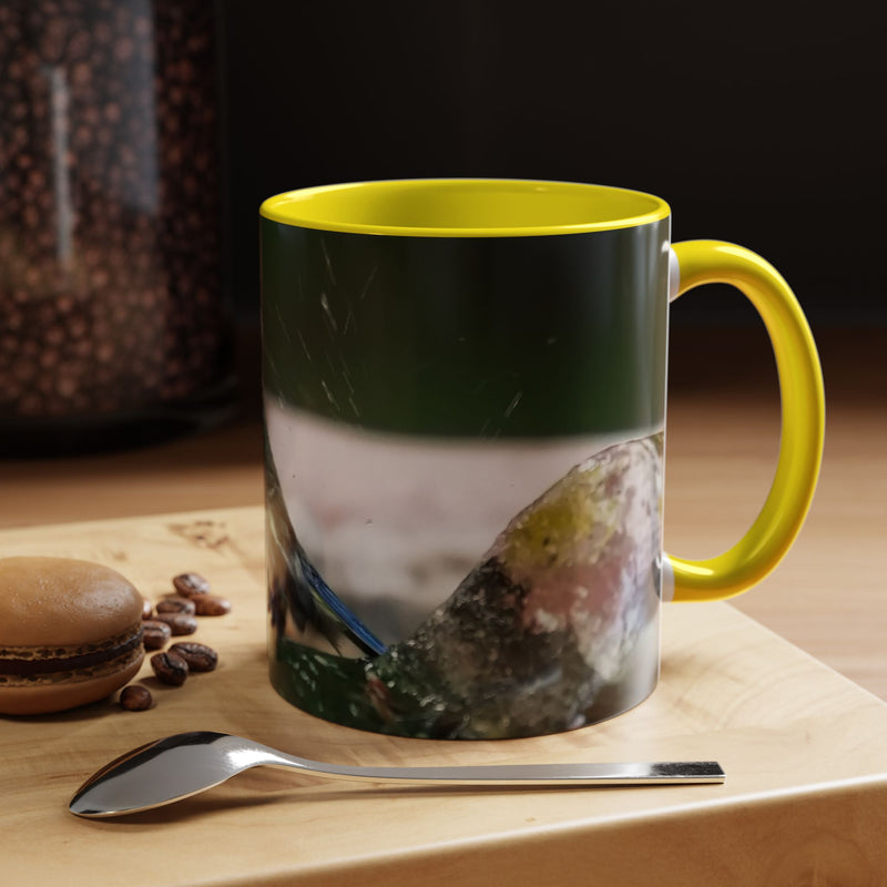 Badende Blaumeise Becher
