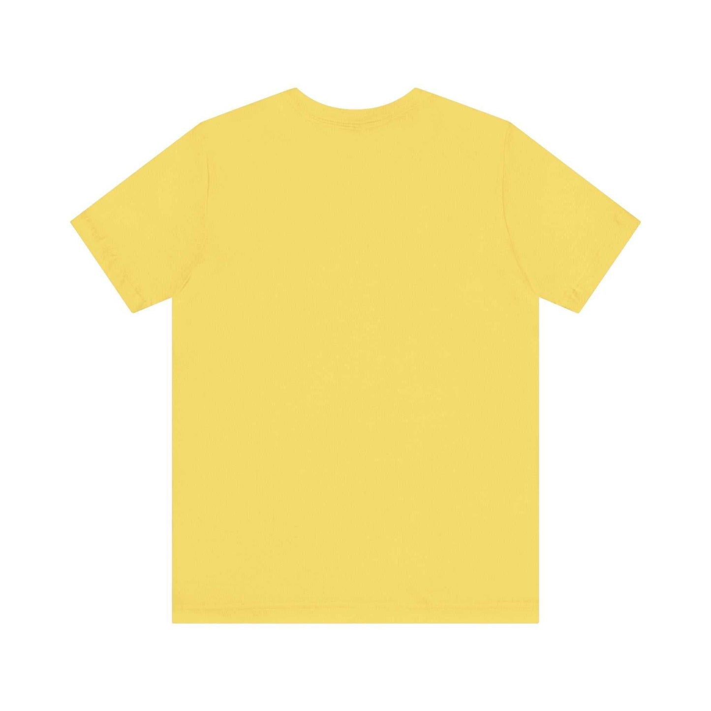 Unisex yellow t-shirt with 'I Be-leaf In Nature' design, eco-friendly fashion for nature lovers.