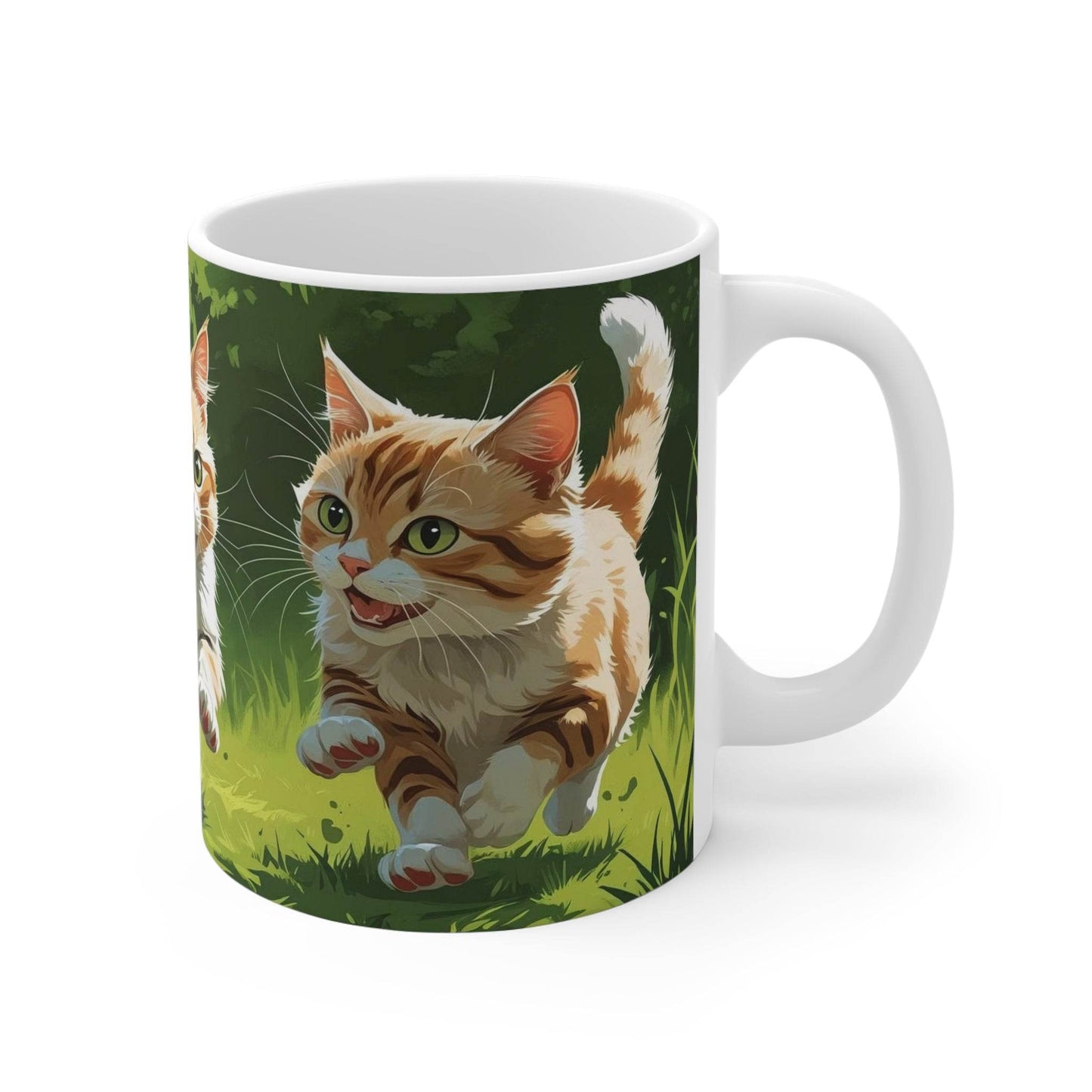 Running Cats Mug - A Pretty Print