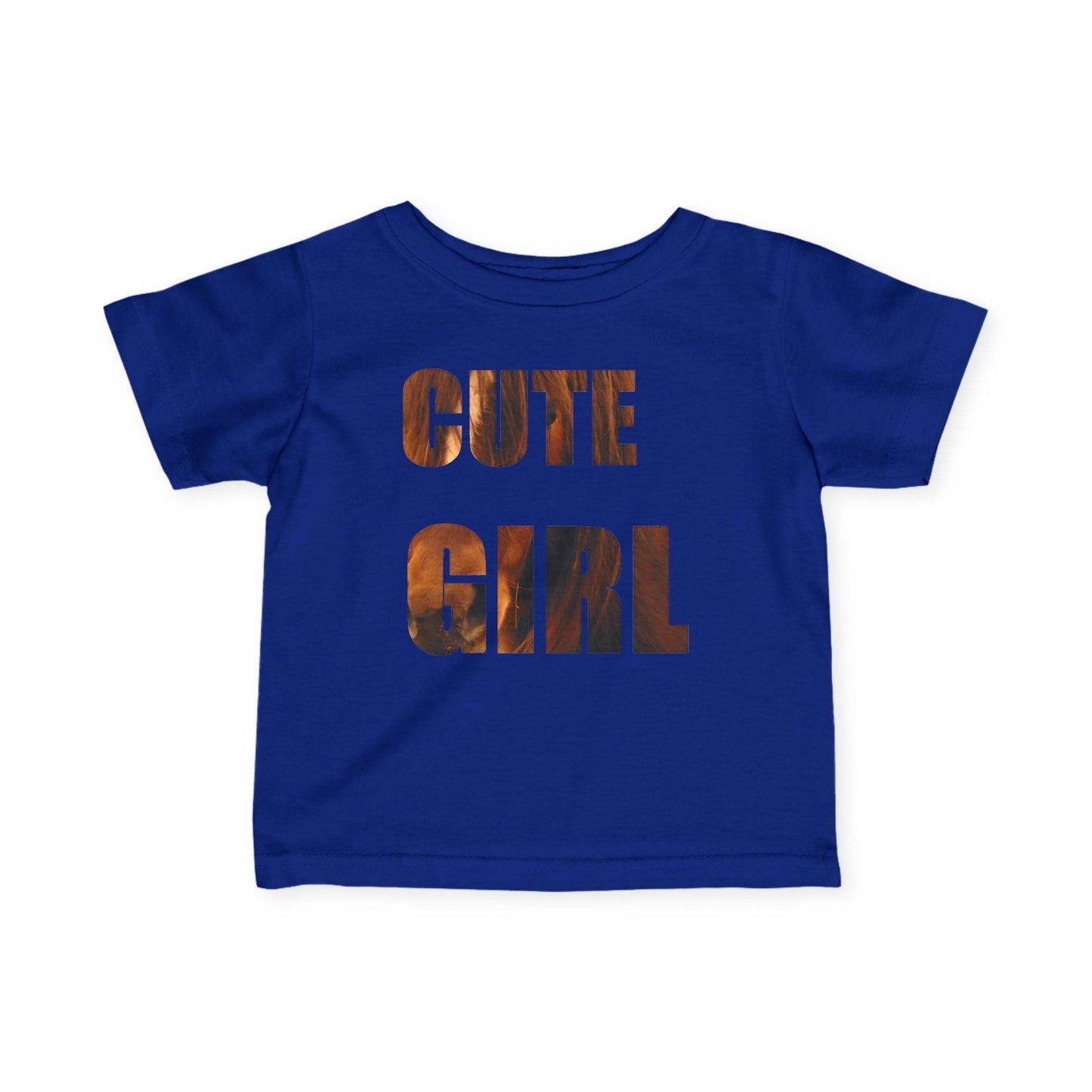 Infant Tee, Horse Photo, Cute Girl, Naughty Girl, Baby Shirt, Animal Lover Gift - A Pretty Print