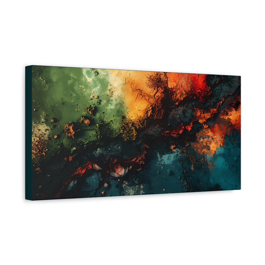 Abstract Nebula Matte Canvas Print — Stretched 1.25" Wall Art