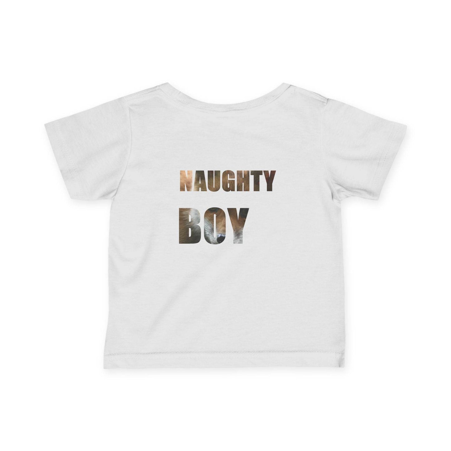 Fox Infant Tee, Cute Boy Naughty Boy Shirt, Playful Baby Top, Adorable Toddler T-Shirt, Special Occasion Outfit, Baby Shower Gift, Birthday - A Pretty Print