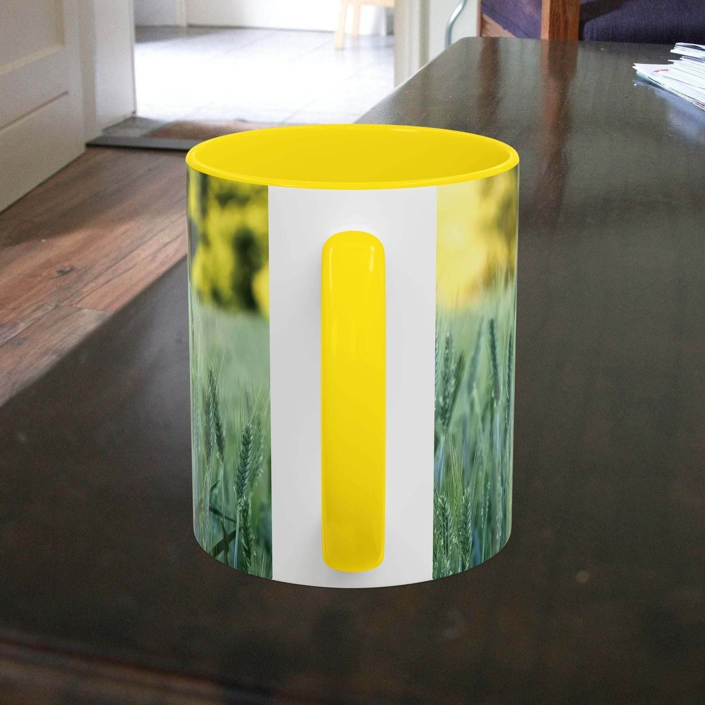 Mug - Wheat Field Design Coffee Mug - A Pretty Print