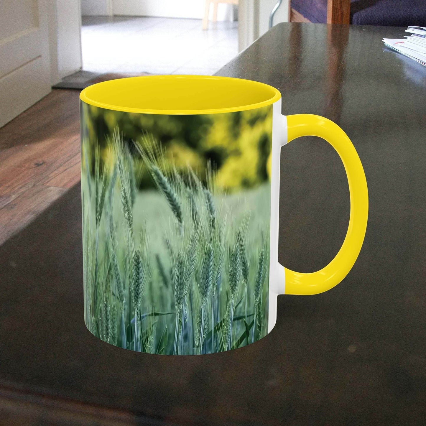 Mug - Wheat Field Design Coffee Mug - A Pretty Print