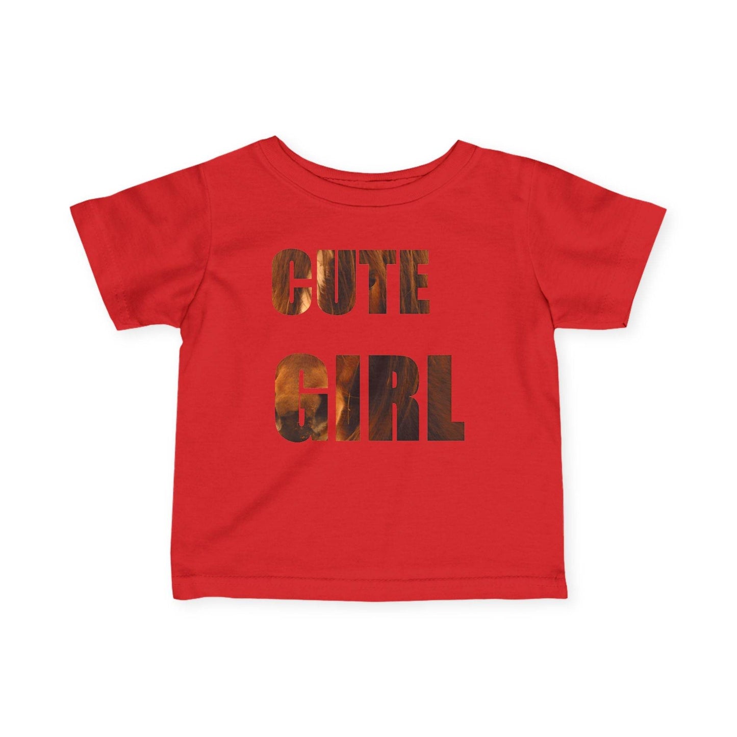 Infant Tee, Horse Photo, Cute Girl, Naughty Girl, Baby Shirt, Animal Lover Gift - A Pretty Print