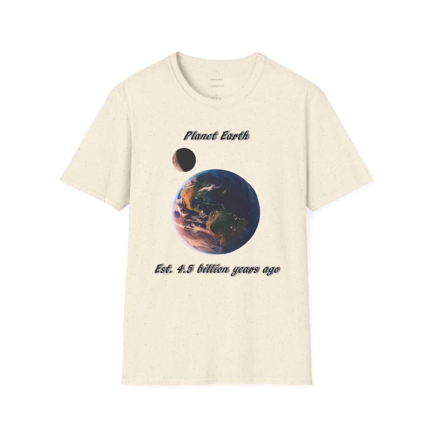Eco-friendly Planet Earth Graphic T-Shirt, perfect for nature lovers celebrating Earth Day.