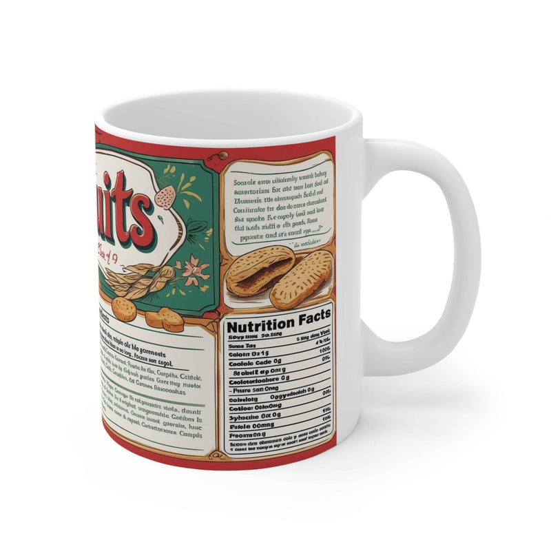 Glänzende Kekse Kaffeetasse, 325ml groß mit komfortablem Henkel, ein schönes Geschenk für Feiertage und besondere Anlässe.
