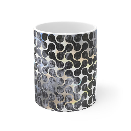 Geometric Swirl Ceramic Coffee Mug