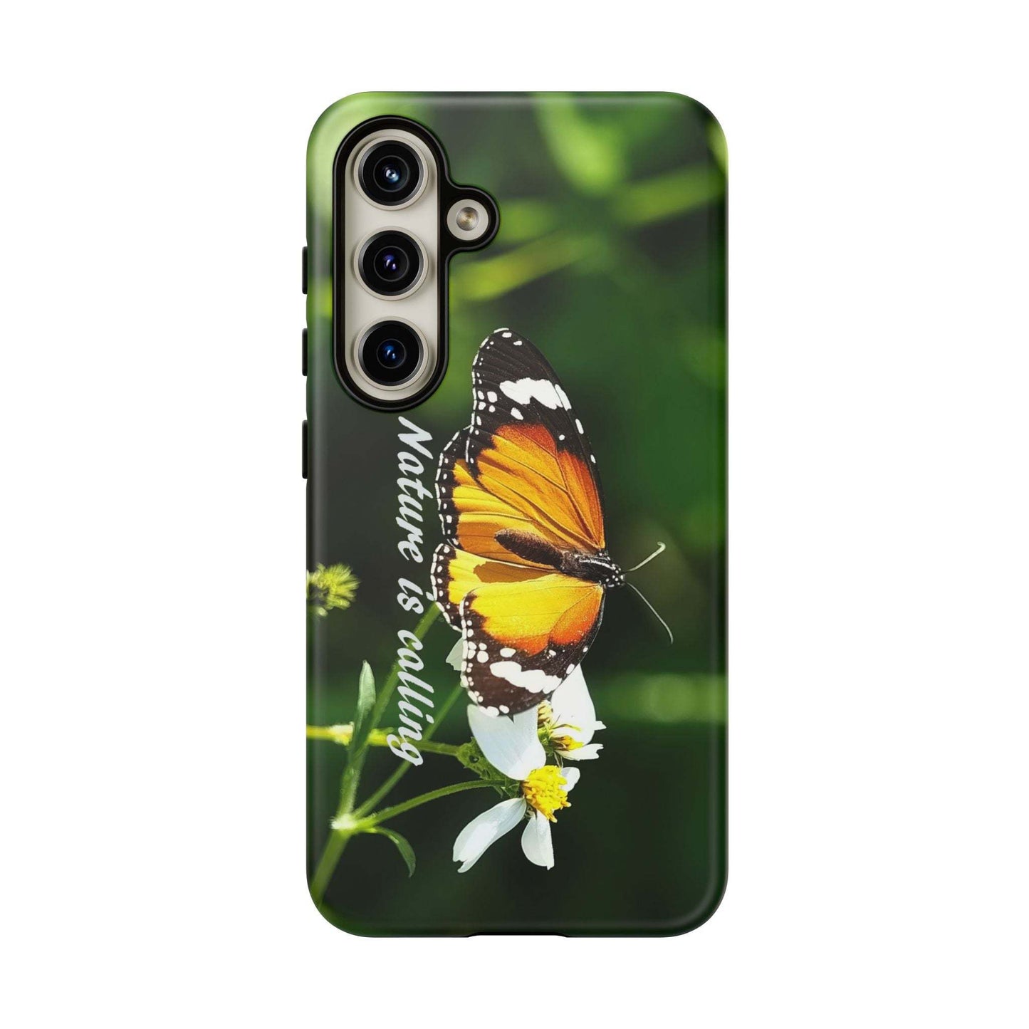 Nature-Inspired Tough Phone Case with Butterfly Design for Durable Protection
