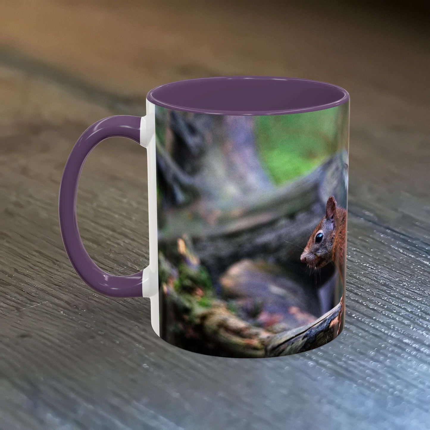 Squirrel Coffee Mug with a cute animal design, perfect gift for nature lovers.