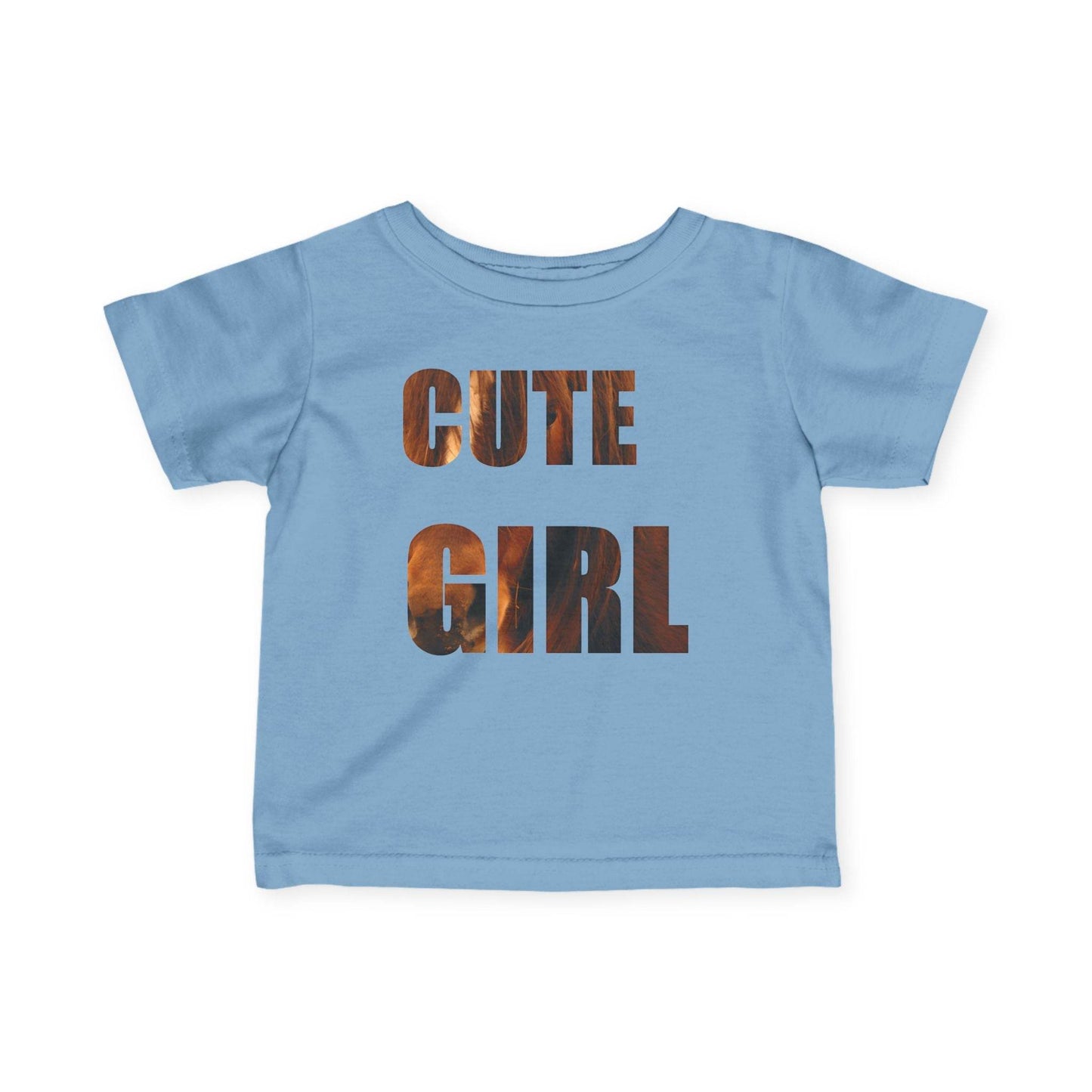 Infant Tee, Horse Photo, Cute Girl, Naughty Girl, Baby Shirt, Animal Lover Gift - A Pretty Print
