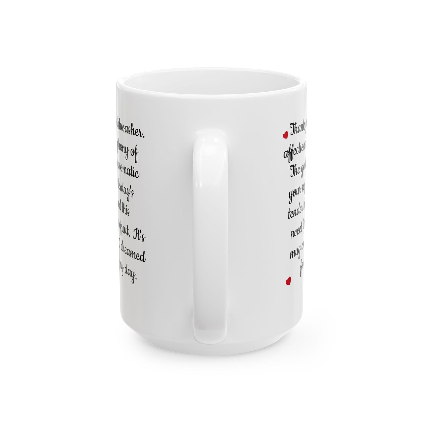 Romantic Love Letter Mug Ceramic Coffee Cup | 11oz 15oz