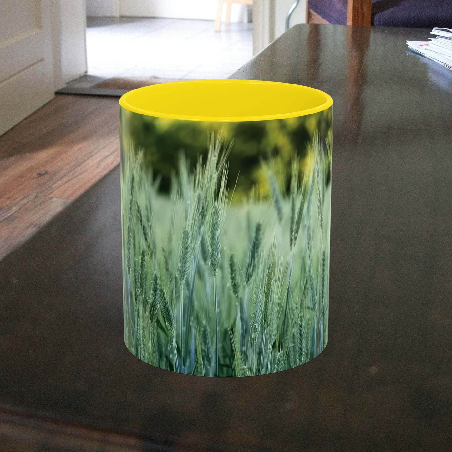 Mug - Wheat Field Design Coffee Mug - A Pretty Print