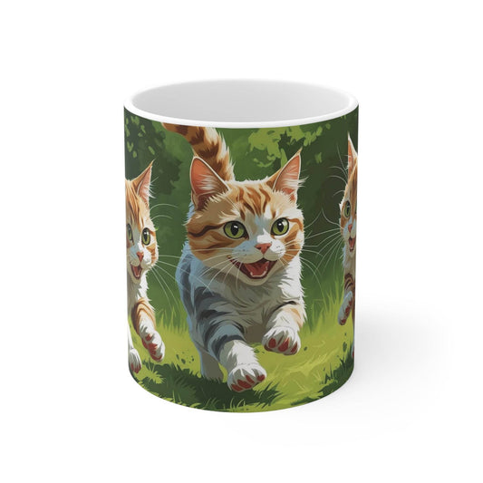 Running Cats Mug - A Pretty Print