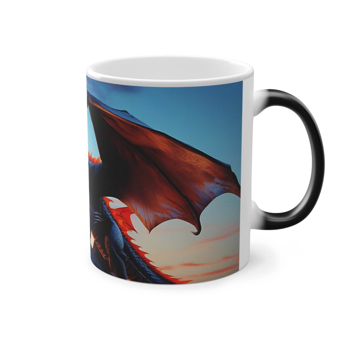Fantasy Dragon Magic Mug - Enchanting Coffee Cup, Ideal for Gifts, Collectibles, and Home Decor - A Pretty Print