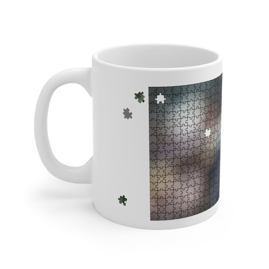 Puzzle Piece Diploderma Ceramic Mug – Botanical Nature Coffee Mug