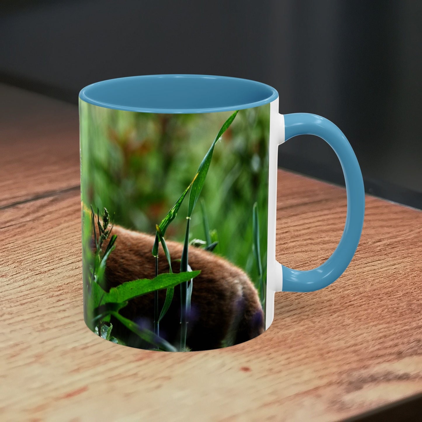 Wildlife Fox Ceramic Mug, 11oz, nature-inspired coffee cup with detailed fox illustration.