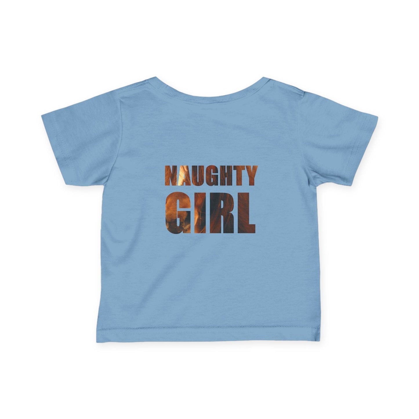 Peuter T-shirt Cute Girl Naughty Girl, baby T-shirt, baby shirt, kindertop, grappige peuterkleding met tekstontwerp