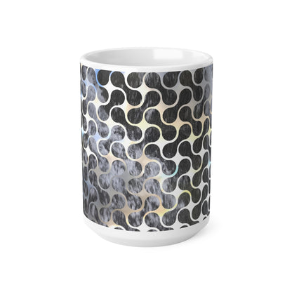 Geometric Swirl Ceramic Coffee Mug