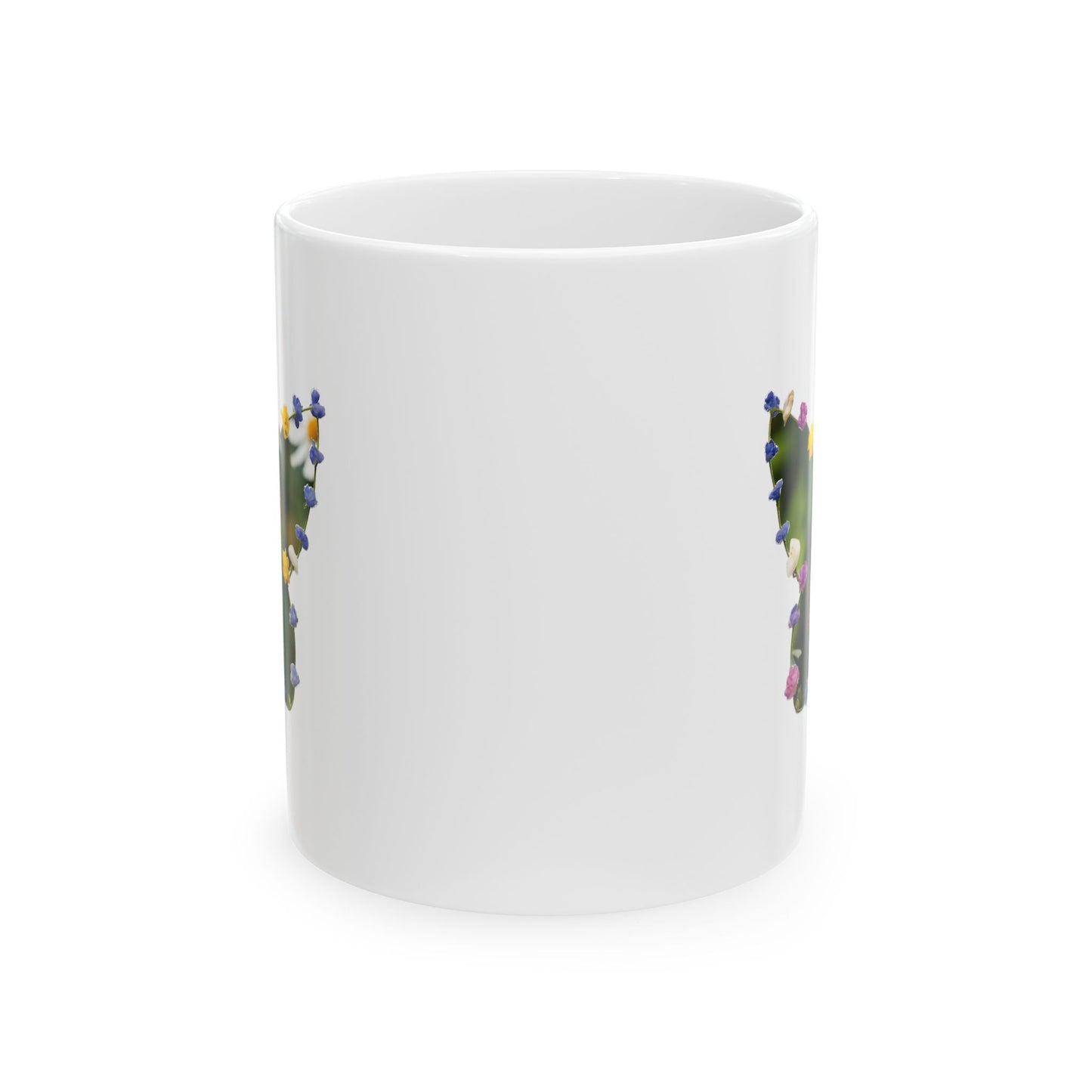 Butterfly Floral Ceramic Coffee Mug — 11oz & 15oz